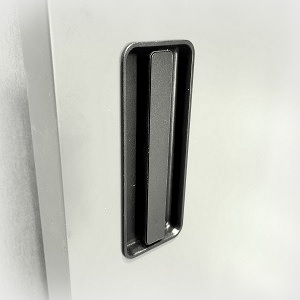 Flush sliding door handles