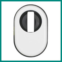 ALUMINIUM Security handles for framed doors KRONOS 2000 ZA ALU with cylinder guard