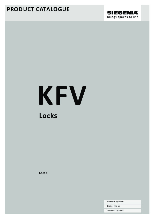 KFV locks for metal doors