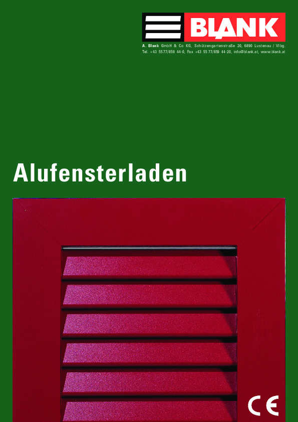 BLANK aluminium shutters