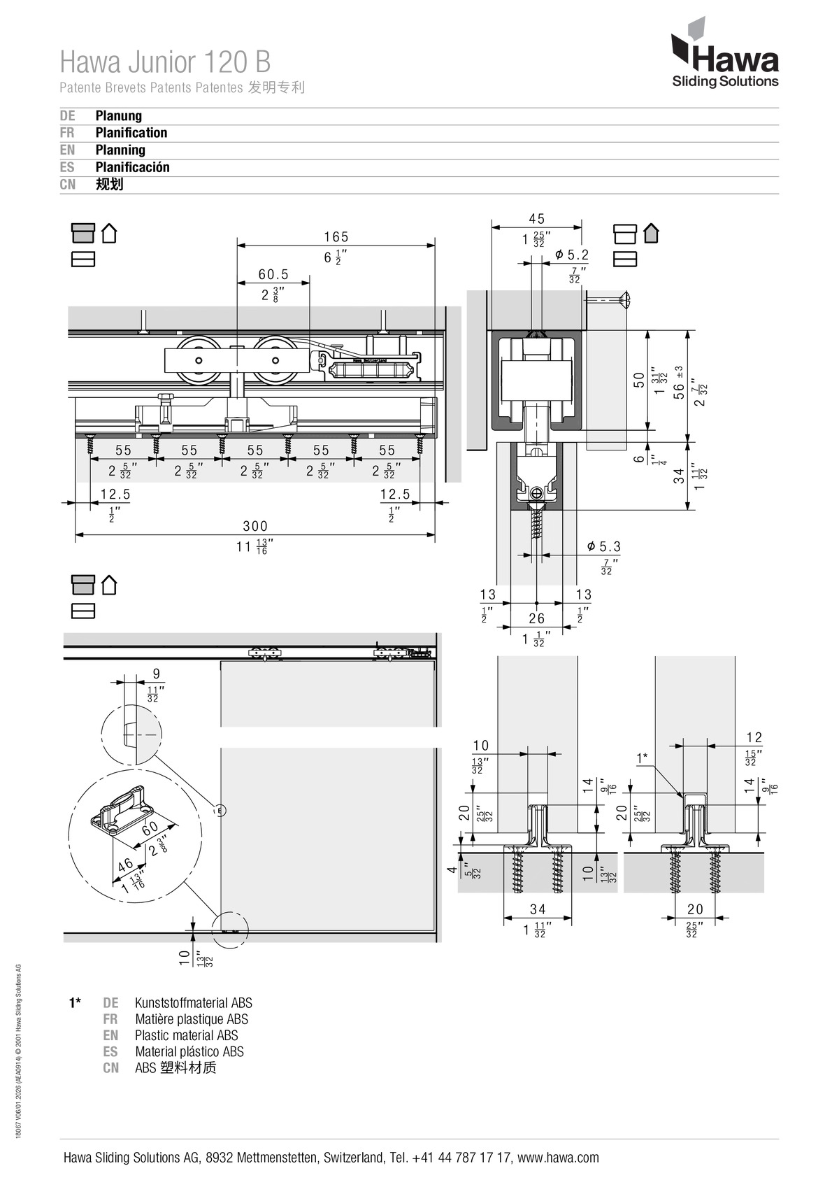 Hawa Junior 120 B - mounting instructions