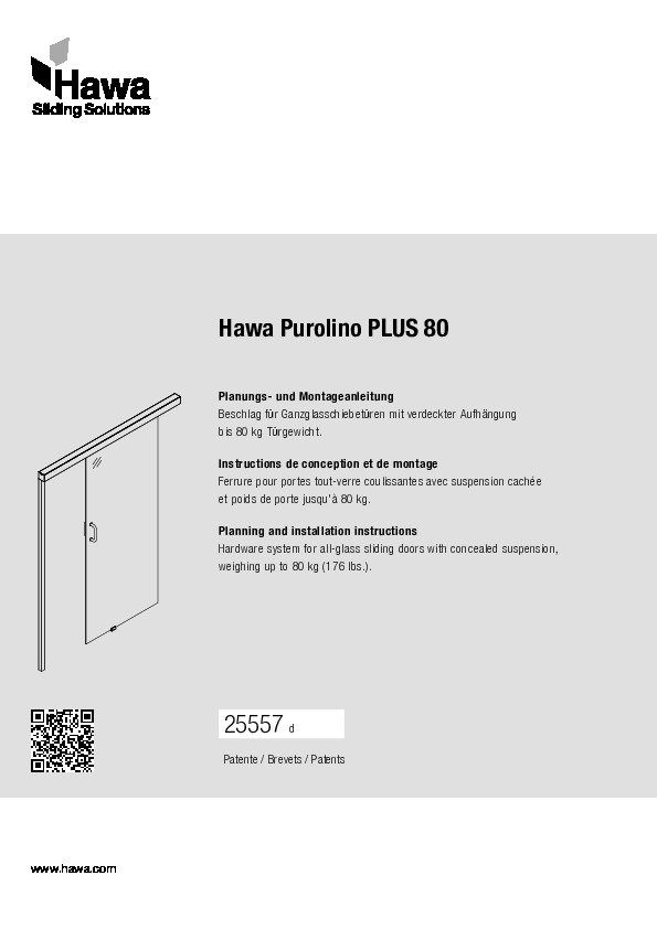 HAWA PUROLINO PLUS 80 - assembly instructions
