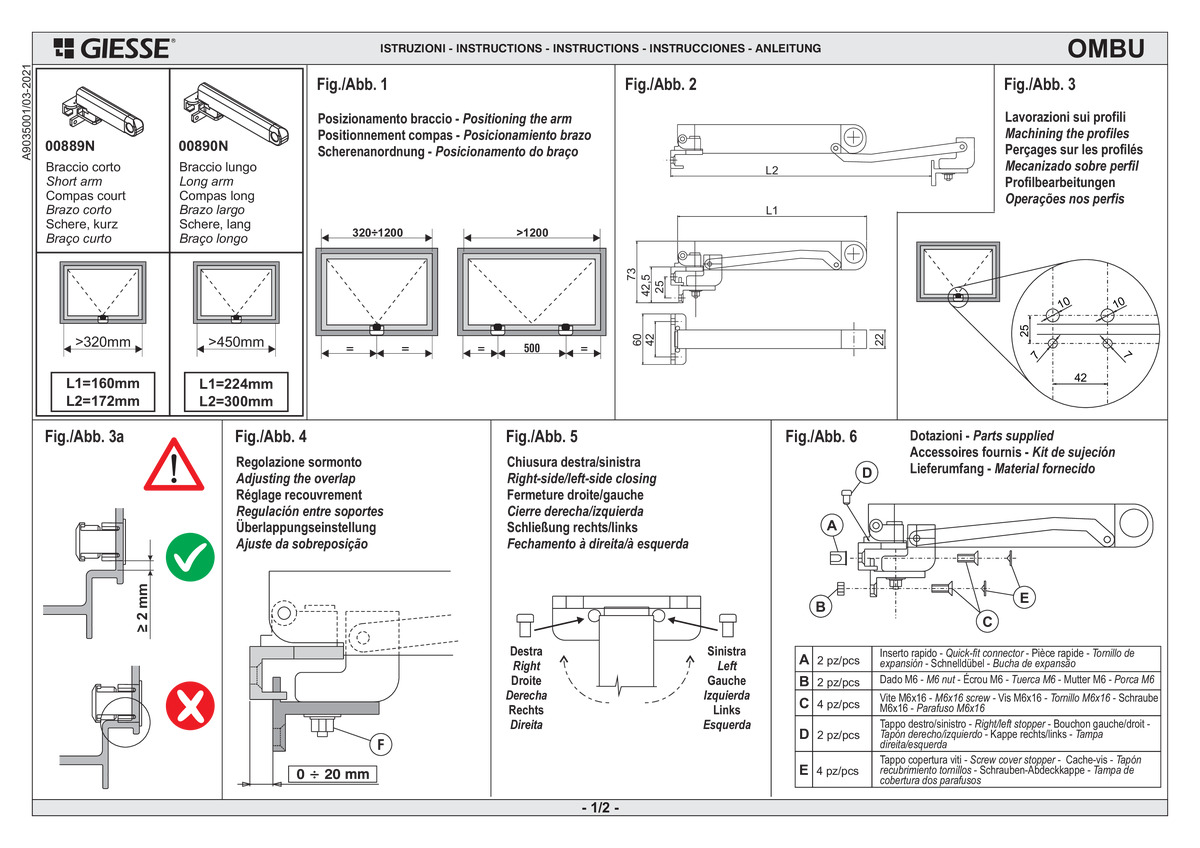 OMBU Installation instruction