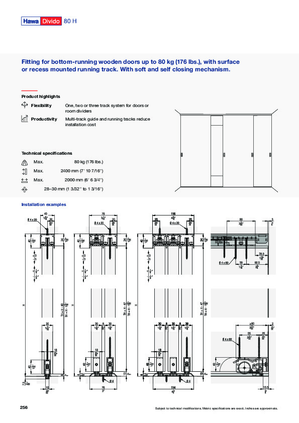 HAWA DIVIDO 80 H - catalogue (EN)