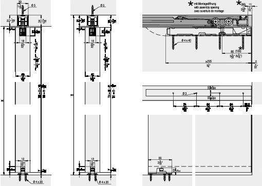 HAWA PORTA 60/100 HM - installation examples