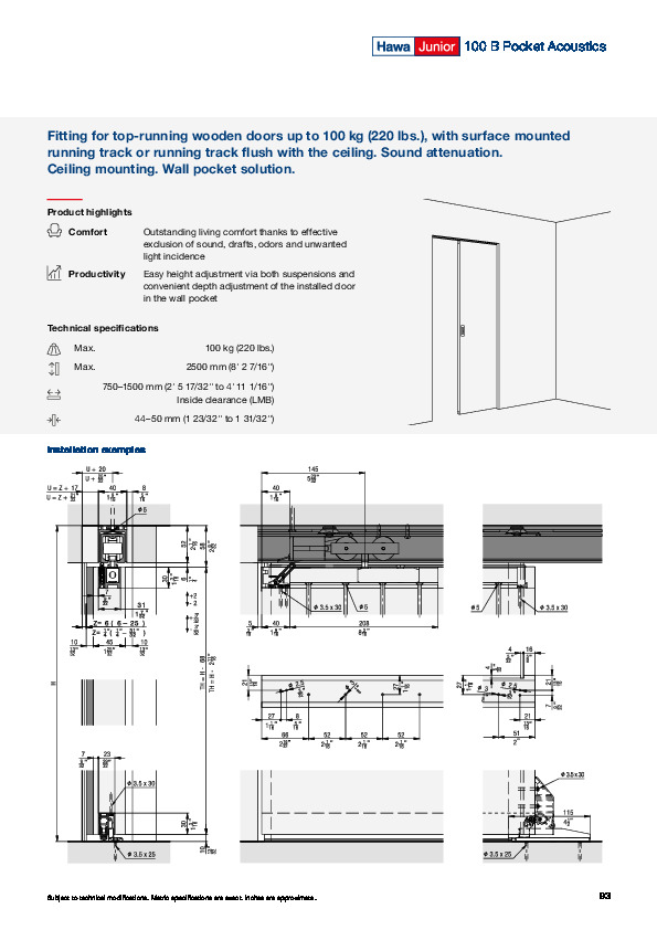 HAWA Junior 100 B Pocket Acoustics - catalogue (EN)