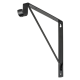 Bracket with hook, 260x300, black