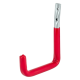 Wall hook, 302x250x91 mm, galvanised / red rubber