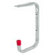 Ceiling hook U-shaped 255x148x156 mm, galvanised / red end caps