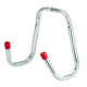 Universal hook 150x245x125 mm, galvanised / red end caps