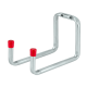 Tool holder 120x70x90, galvanised / red end caps