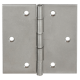 Square hinges, 60x60x1,4mm, galvanised