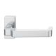 FSB 06 1134 cranked handle for framed fireproof emergency door on square rose, stainless steel