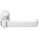 FSB 06 1134 cranked handle for framed fireproof emergency door on oval rose, natural aluminium F1