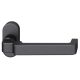 FSB 06 1134 cranked handle for framed fireproof emergency door on oval rose, matt black S8