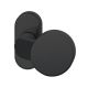 Uksenupp 07 0809 fikseeritud, ovaalsel rosetil, alumiinium S8 must
