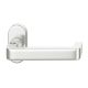 FSB 09 1134 handle for framed fireproof emergency door on oval rose, natural aluminium F1