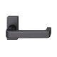 FSB 09 1134 handle for framed fireproof emergency door on square rose, matt black S8