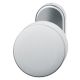 Fixed handle knob 07 0829, on oval rose, stainless steel