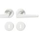 Handle set on round roses BB, door thickness 39-58 mm, aluminium F1