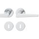 Handle set on round roses BB, door thickness 39-58 mm, stainless steel matt