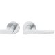 Handle set on round roses BAC, door thickness 39-58 mm, stainless steel matt