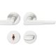 Handle set on round roses WC, door thickness 39-58 mm, aluminium F1