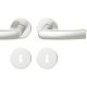 Handle set on round roses BB, door thickness 39-58 mm, aluminium F1