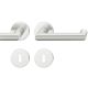 Handle set on round roses BB, door thickness 39-58 mm, aluminium F1
