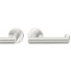 Handle set on round roses BAC, door thickness 39-58 mm, aluminium F1