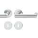 Handle set on round roses BB, door thickness 39-58 mm, stainless steel matt