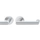 Handle set on round roses BAC, door thickness 39-58 mm, stainless steel matt
