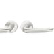 Handle set on round roses BAC, door thickness 39-58 mm, aluminium F1