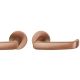 Handle set on round roses BAC, door thickness 39-58 mm, light bronze