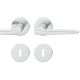 Handle set on round roses BB, door thickness 39-58 mm, stainless steel matt
