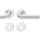 Handle set on round roses BB, door thickness 39-58 mm, aluminium F1