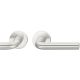 Handle set on round roses BAC, door thickness 39-58 mm, aluminium F1