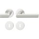 Handle set on round roses BB, door thickness 39-58 mm, aluminium F1