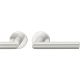 Handle set on round roses BAC, door thickness 39-58 mm, aluminium F1