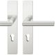 FSB 12 1076 handle set with backplates PZ 72mm, aluminium anodized natural F1
