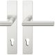 FSB 12 1076 handle set with backplates PZ 92mm, aluminium anodized natural F1