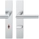 FSB 12 1076 handle set with backplates WC 78mm, stainless steel