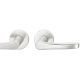 Handle set on round roses BAC, door thickness 39-58 mm, aluminium F1