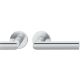 Handle set on round roses BAC, door thickness 39-58 mm, stainless steel matt