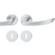 Handle set on round roses BB, door thickness 39-58 mm, stainless steel matt