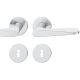 Handle set on round roses BB, door thickness 39-58 mm, stainless steel matt