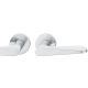 Handle set on round roses BAC, door thickness 39-58 mm, stainless steel matt