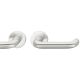 Handle set on round roses BAC, door thickness 39-58 mm, aluminium F1