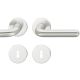 Handle set on round roses. BB, door thickness 39-58 mm, aluminium F1