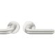 Handle set on round roses BAC, door thickness 39-58 mm, aluminium F1
